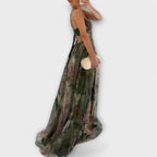 Annai Maxi Dress in Knit - Elegant and Shaping